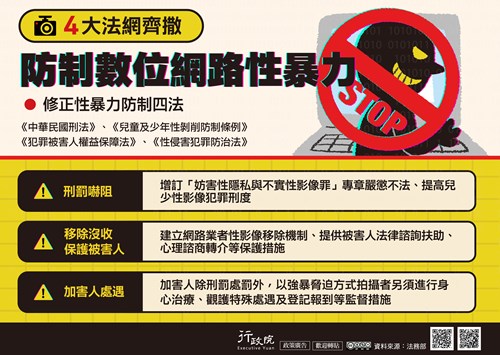 行政院「  性暴力犯罪防制四法 」政策溝通文宣