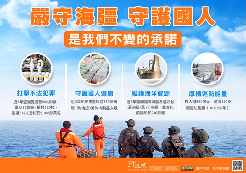 行政院「強化海域執法」政策溝通文宣