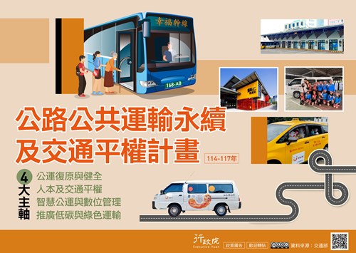 行政院「 公路公共運輸永續及交通平權計畫」政策溝通文宣