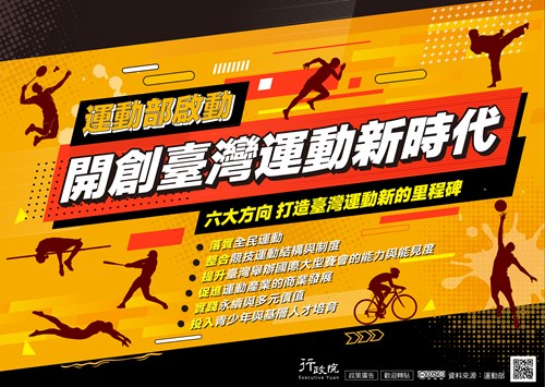行政院「《 開創臺灣運動新時代 》」政策溝通文宣