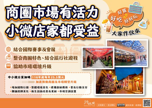 行政院「 強化商圈品牌行銷推廣計畫 」政策溝通文宣